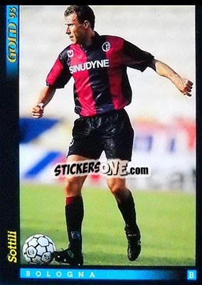 Sticker S. Sottili - GOLD Calcio 1992-1993 n. u70 - Score