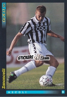 Sticker F. Zanoncelli - GOLD Calcio 1992-1993 n. u71 - Score