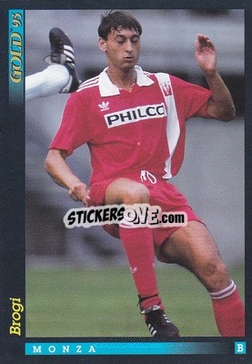 Sticker A. Brogi - GOLD Calcio 1992-1993 n. u72 - Score