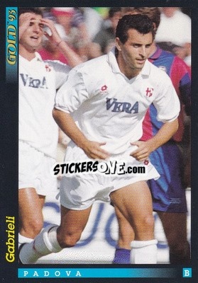 Sticker F. Gabrieli - GOLD Calcio 1992-1993 n. u73 - Score