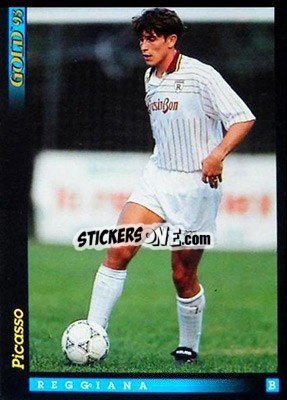 Sticker M. Picasso - GOLD Calcio 1992-1993 n. u77 - Score
