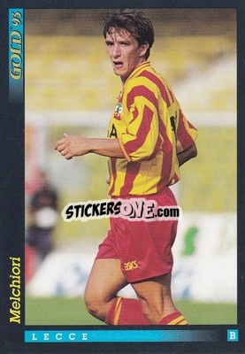 Sticker S. Melchiori - GOLD Calcio 1992-1993 n. u80 - Score