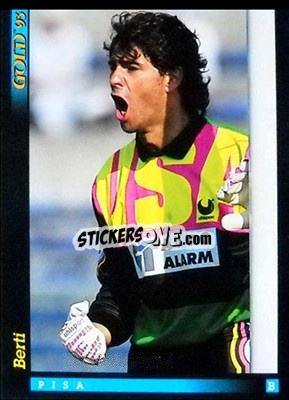 Sticker G. Berti - GOLD Calcio 1992-1993 n. u82 - Score