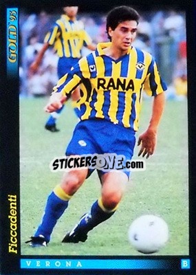 Sticker M. Ficcadenti - GOLD Calcio 1992-1993 n. u83 - Score