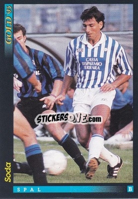 Sticker A. Soda - GOLD Calcio 1992-1993 n. u84 - Score