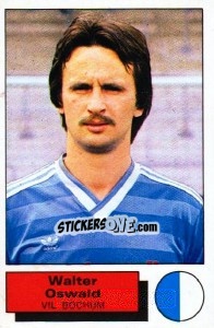 Sticker Walter Oswald - German Football Bundesliga 1985-1986 - Panini