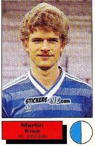 Cromo Martin Kree - German Football Bundesliga 1985-1986 - Panini