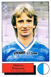 Cromo Heinz Knuwe - German Football Bundesliga 1985-1986 - Panini