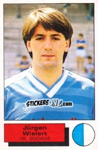 Cromo Jurgen Wielert - German Football Bundesliga 1985-1986 - Panini