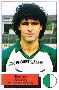 Cromo Bruno Pezzey - German Football Bundesliga 1985-1986 - Panini