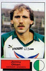 Cromo Jonny Otten - German Football Bundesliga 1985-1986 - Panini