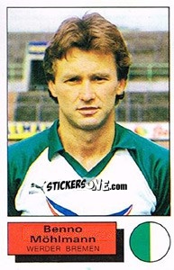 Cromo Benno Mohlmann - German Football Bundesliga 1985-1986 - Panini