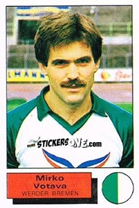 Sticker Mirko Votava - German Football Bundesliga 1985-1986 - Panini