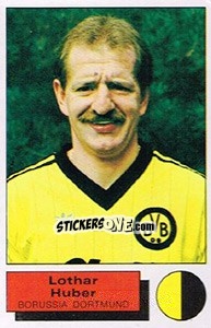 Sticker Lothat Huber - German Football Bundesliga 1985-1986 - Panini