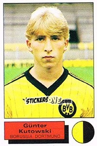 Cromo Gunter Kutowski - German Football Bundesliga 1985-1986 - Panini