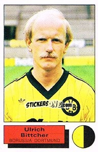 Cromo Ulrich Bittcher - German Football Bundesliga 1985-1986 - Panini