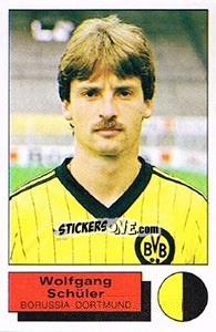 Sticker Wolfgang Schuler - German Football Bundesliga 1985-1986 - Panini