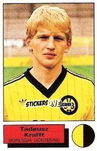 Sticker Tadeusz Krafft - German Football Bundesliga 1985-1986 - Panini