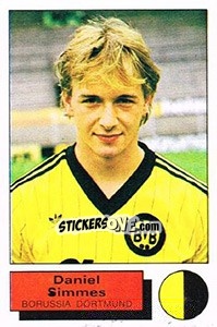 Figurina Daniel Simmes - German Football Bundesliga 1985-1986 - Panini