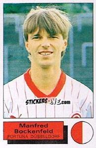 Sticker Manfred Bockenfeld - German Football Bundesliga 1985-1986 - Panini