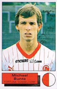 Cromo Michael Bunte - German Football Bundesliga 1985-1986 - Panini