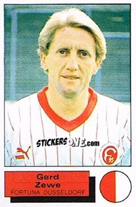 Cromo Gerd Zewe - German Football Bundesliga 1985-1986 - Panini