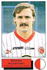 Figurina Gunter Kuczinski - German Football Bundesliga 1985-1986 - Panini
