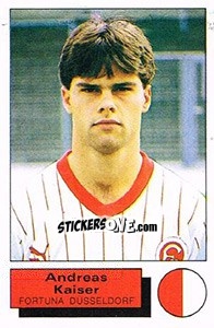 Cromo Andreas Kaiser - German Football Bundesliga 1985-1986 - Panini