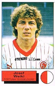 Sticker Josef Weikl - German Football Bundesliga 1985-1986 - Panini