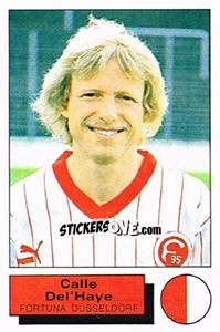 Figurina Calle Del'Haye - German Football Bundesliga 1985-1986 - Panini
