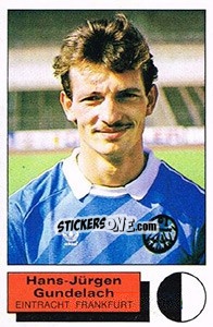 Sticker Hans-Jurgen Gundelach - German Football Bundesliga 1985-1986 - Panini