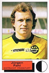 Sticker Jurgen Pahl - German Football Bundesliga 1985-1986 - Panini