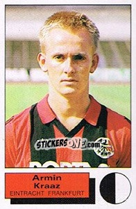 Cromo Armin Kraaz - German Football Bundesliga 1985-1986 - Panini