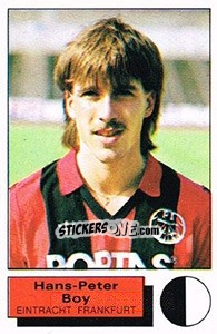 Cromo Hans-Peter Boy - German Football Bundesliga 1985-1986 - Panini