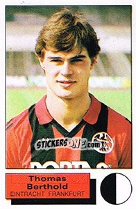 Sticker Thomas Berthold - German Football Bundesliga 1985-1986 - Panini