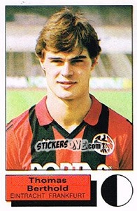 Sticker Thomas Berthold - German Football Bundesliga 1985-1986 n. 79 - Panini