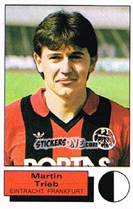 Sticker Martin Trieb - German Football Bundesliga 1985-1986 - Panini
