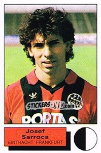 Sticker Josef Sarroca - German Football Bundesliga 1985-1986 - Panini