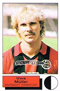 Sticker Uwe Muller - German Football Bundesliga 1985-1986 - Panini