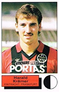 Cromo Harald Kramer - German Football Bundesliga 1985-1986 - Panini