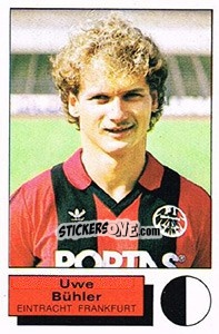 Cromo Uwe Buhler - German Football Bundesliga 1985-1986 - Panini