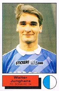 Sticker Walter Junghans - German Football Bundesliga 1985-1986 - Panini