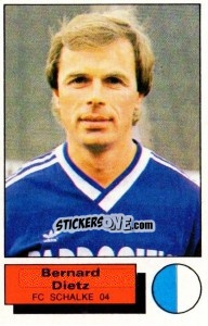 Cromo Bernard Dietz - German Football Bundesliga 1985-1986 - Panini