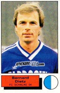 Figurina Bernard Dietz - German Football Bundesliga 1985-1986 - Panini