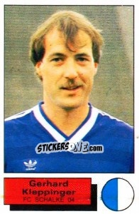 Sticker Gerhard Kleppinger - German Football Bundesliga 1985-1986 - Panini