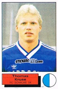 Cromo Thomas Kruse - German Football Bundesliga 1985-1986 - Panini