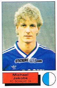 Cromo Michael Jakobs - German Football Bundesliga 1985-1986 - Panini