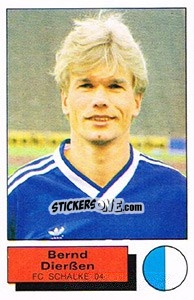 Cromo Bernd Dierssen - German Football Bundesliga 1985-1986 - Panini