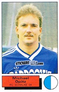 Sticker Michael Opitz - German Football Bundesliga 1985-1986 - Panini