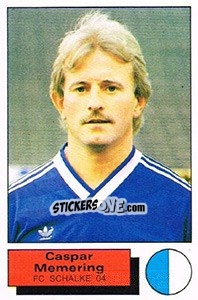 Sticker Caspar Memering - German Football Bundesliga 1985-1986 - Panini